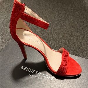Kenneth Cole Vibrant Red Heels